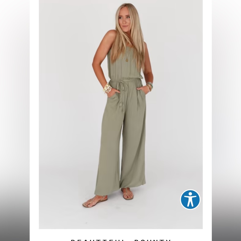 Three bird nest size medium beautiful bounty jumpsuit NWT!